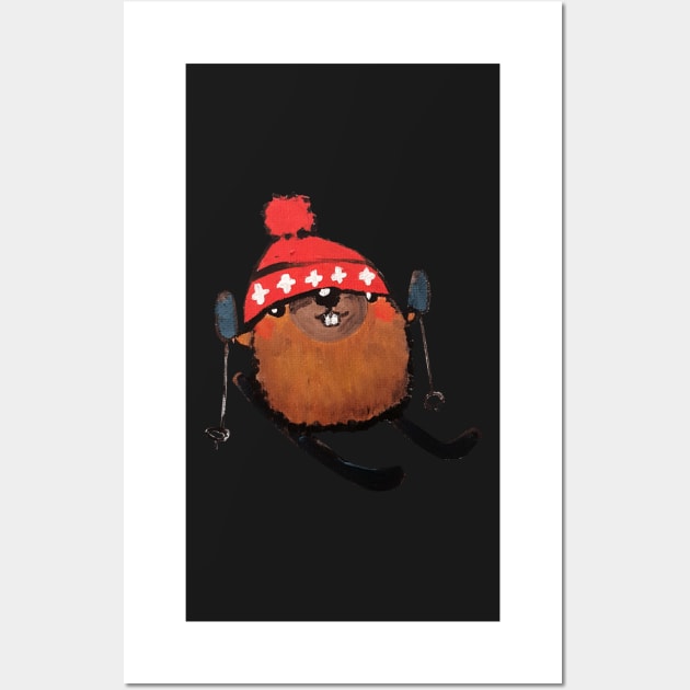 Swiss Ski Marmotte Wall Art by sianelliot